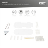 Digitus FTTH Verteiler Box für 16 LC/DX oder SC/SX Kupplungen, Spleißbox 