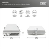 Digitus FTTH Verteiler Box für 16 LC/DX oder SC/SX Kupplungen, Spleißbox 