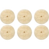 Dremel Polierrad Ø 13 mm (414), Polierscheibe 6 Stück, Schaft Ø 3,2mm