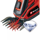 EINHELL Power X-Change Akku-Grasschere/ -Strauchschere GE-CG 18/100 Li T (1x 2,5Ah) rot/schwarz, Li-Ionen Akku 2,5Ah, mit Teleskop-Stiel