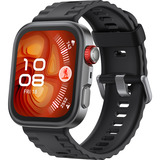 Huawei Watch Fit 4 Pro (Seiya-B29F), Smartwatch schwarz, schwarzes Fluorelastomer-Armband