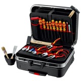KNIPEX Werkzeugkoffer "BIG Basic Move" Elektro, 24-teilig, Werkzeug-Set schwarz, mit Werkzeug-Sortiment für Elektriker
