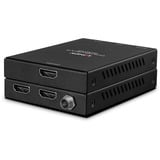 Lindy HDMI & IR Extender, HDMI Verlängerung schwarz, 50m, Cat.6, 18G 