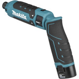 Makita Akku-Knickschlagschrauber TD023DSE, 7,2 Volt blau/schwarz, 2x Li-Ionen Akku 1,5Ah