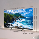 Medion LIFE MD 865701 Google TV, QLED-Fernseher 163.9 cm (65 Zoll), schwarz, UltraHD/4K, Triple Tuner, Chromecast built-in