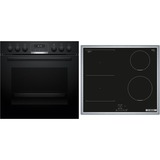 Bosch HND616LS68 Serie 6, Herdset schwarz/edelstahl