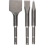 Bosch PRO SDS plus-4C Kurzmeißel-Satz, 3-teilig, Meißel-Satz  140mm Länge