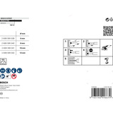 Bosch Professional PRO Ceramic dry Bohrkronen-Set, Ø 6 - 12mm, Bohrer-Satz 4-teilig, für kleine Winkelschleifer