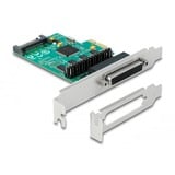 DeLOCK PCIe x1 Karte auf 4 x Seriell RS-232 mit 5V oder 12V, Schnittstellenkarte SATA-Stromanschluss