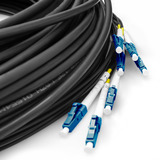 Digitus Glasfaser Universal Breakout Kabel, Duplex, LC/UPC Stecker, Singlemode OS2 schwarz, 150 Meter, vorkonfektioniert