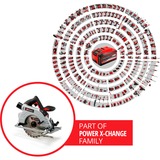EINHELL Professional Akku-Handkreissäge TE-CS 18/190 Li BL - Solo, 18Volt rot/schwarz, ohne Akku und Ladegerät