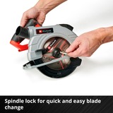 EINHELL Professional Akku-Handkreissäge TE-CS 18/190 Li BL - Solo, 18Volt rot/schwarz, ohne Akku und Ladegerät