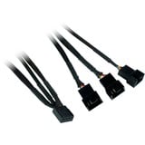 Inter-Tech Argus RGB-Fan Set RS-14 140x140x25, Gehäuselüfter schwarz, 3er Set, inkl. Controller, 140 mm