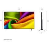 LG 65NU800B6LA.AEEQ, LED-Fernseher 165 cm (65 Zoll), schwarz, UltraHD/4K, Triple Tuner