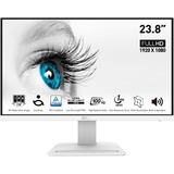 MSI PRO MP243XWDE, LED-Monitor 60 cm (24 Zoll), weiß, Full HD, AMD FreeSync, IPS, HDMI, DisplayPort, 100Hz Panel