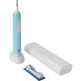  Oral-B Pro 1 Cross Action Caribbean Blue mit Reiseetui, Elektrische Zahnbürste blau