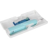  Oral-B Pro 1 Cross Action Caribbean Blue mit Reiseetui, Elektrische Zahnbürste blau