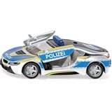 SIKU 2303 SUPER BMW i8 Polizei, Modellfahrzeug silber/blau