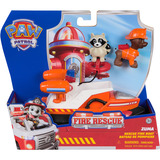 Spin Master Paw Patrol Fire Rescue - Zumas Rettungsboot, Spielfahrzeug mit Zuma Hundefigur und Waschbärenfigur