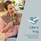 Beurer HK 165 Huggy smokey-taupe, Heizkissen taupe, 55 x 49 cm