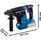 Bosch Professional Akku-Bohrhammer GBH 18V-24 C Professional solo, 18Volt blau/schwarz, ohne Akku und Ladegerät, mit Bluetooth, in L-BOXX