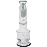 Braun MultiQuick 5 Stabmixer Vario MQ 5245 weiß/grau, 1.000 Watt, mit Eis-Crusher, Zerkleinerer, Schneebesen