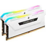 Corsair DIMM 16 GB DDR4-3200 (2x 8 GB) Dual-Kit, Arbeitsspeicher weiß, CMH16GX4M2E3200C16W, Vengeance RGB PRO SL, INTEL XMP