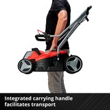 EINHELL Akku-Rasenmäher GE-CM 18/33 Li Kit, 18Volt rot/schwarz, Li-Ionen Akku 4,0Ah