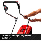 EINHELL Akku-Rasenmäher GE-CM 18/33 Li Kit, 18Volt rot/schwarz, Li-Ionen Akku 4,0Ah