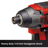 EINHELL Professional Akku-Schlagschrauber TP-CI 18/220 Li BL - Solo, 18Volt schwarz/rot, ohne Akku und Ladegerät