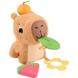 Fisher-Price Kuschel-Capybara, Kuscheltier mit Beißring und Rassel