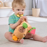 Fisher-Price Kuschel-Capybara, Kuscheltier mit Beißring und Rassel