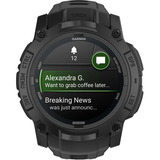 Garmin Instinct 3 – 50 mm, AMOLED, Tactical Edition, Smartwatch Black, Silikon-Armband