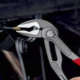 KNIPEX Cobra ES 87 51 180, 180mm, Rohr- / Wasserpumpen-Zange schwarz/rot, Wasserpumpenzange, 18-fach verstellbar