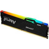 Kingston FURY DIMM 32 GB DDR5-6000, Arbeitsspeicher schwarz, KF560C30BBEA-32, FURY Beast RGB, INTEL XMP, AMD EXPO