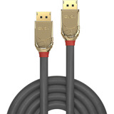 Lindy DisplayPort 1.4 Kabel, Gold Line grau, 3m