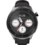 Motorola moto watch ultra, Smartwatch schwarz/grau, Gun Metal, schwarzes Silikon- und Leder-Armband