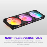 NZXT F360 RGB, Gehäuselüfter schwarz, Reverse, 360 mm