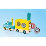 PLAYMOBIL 71702 Junior: Verrückter Donut Truck mit Stapel- und Sortierfunktion, Konstruktionsspielzeug 