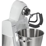 Bosch Home MUM6EW22 Küchenmaschine weiß/edelstahl, 1.600 Watt, Serie 6, Patisserie-Set, Mixaufsatz