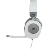 Corsair HS65 SURROUND, Gaming-Headset weiß/grau, Klinke