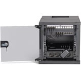 Digitus Netzwerk-Set SOHO Pro 10" 315x300 mm (BxT), IT-Schrank schwarz, 6 Höheneinheiten