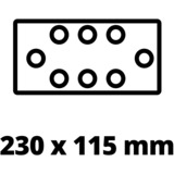 EINHELL Power X-Change Akku-Schwingschleifer TE-OS 18/230 Li-Solo, 18Volt rot/schwarz, ohne Akku und Ladegerät