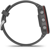 Garmin Forerunner 255, Smartwatch grau/schwarz, 46 mm, Silikon-Armband