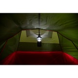 High Peak Tunnelzelt Zelt Falcon 4 grün/rot, mit Vorbau für Gepäck