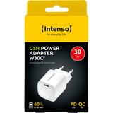 Intenso Power Adapter W30C² GaN, Ladegerät weiß, 30 Watt