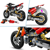 LEGO 42238 Technic Ducati Desmo450 MX Factory Motorrad, Konstruktionsspielzeug 