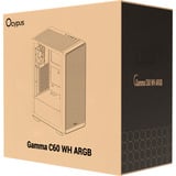 Ocypus Gamma C60 ARGB , Tower-Gehäuse weiß, Tempered Glass