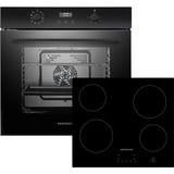 Respekta ASET7004400, Backofen-Set schwarz