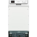 SHARP QW-HS12S47EW-DE, Spülmaschine weiß, 45 cm